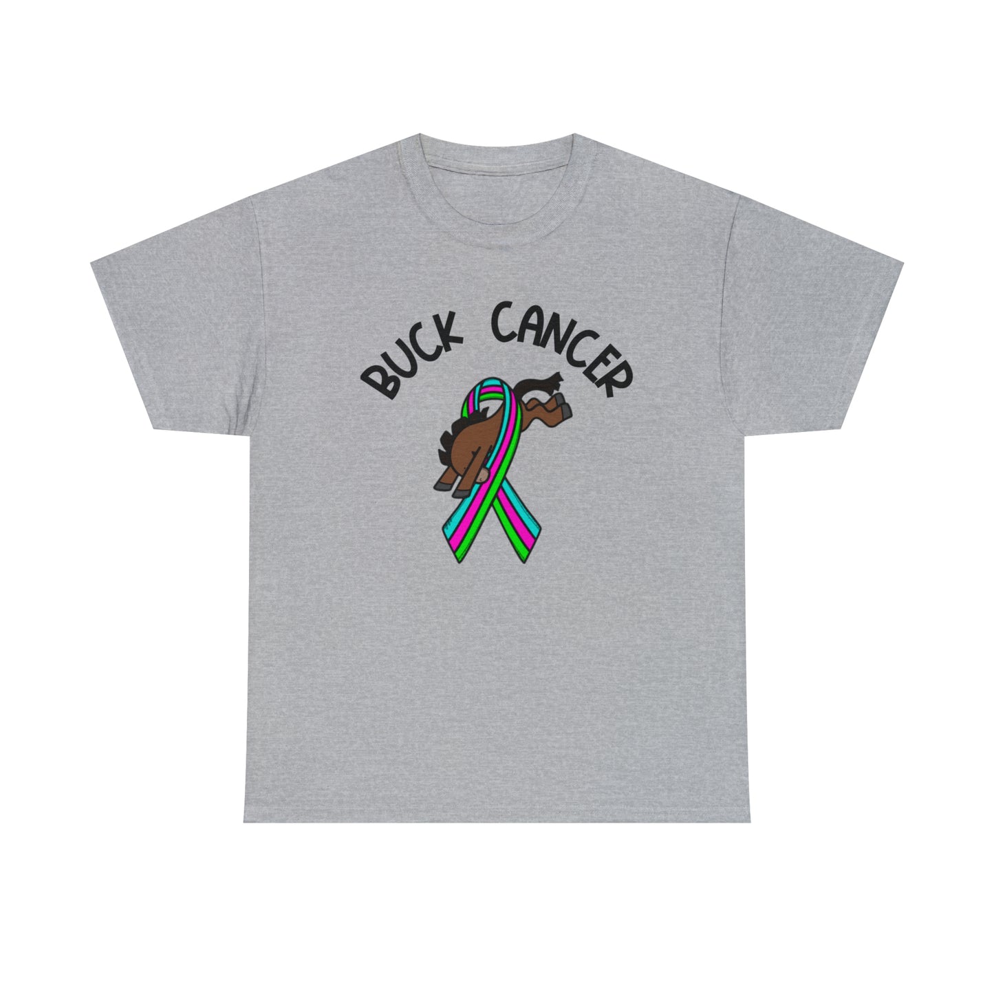 Buck Cancer Gildan Unisex Heavy Cotton Tee - TEAM HOLLY