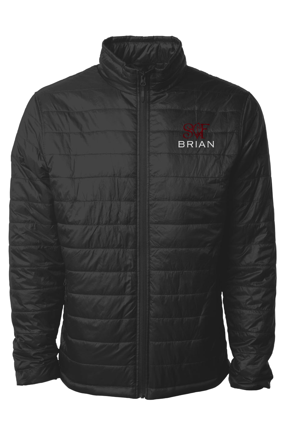 PERSONALIZED Embroidered Mens Puffer Jacket - Stillwater Valley Farm