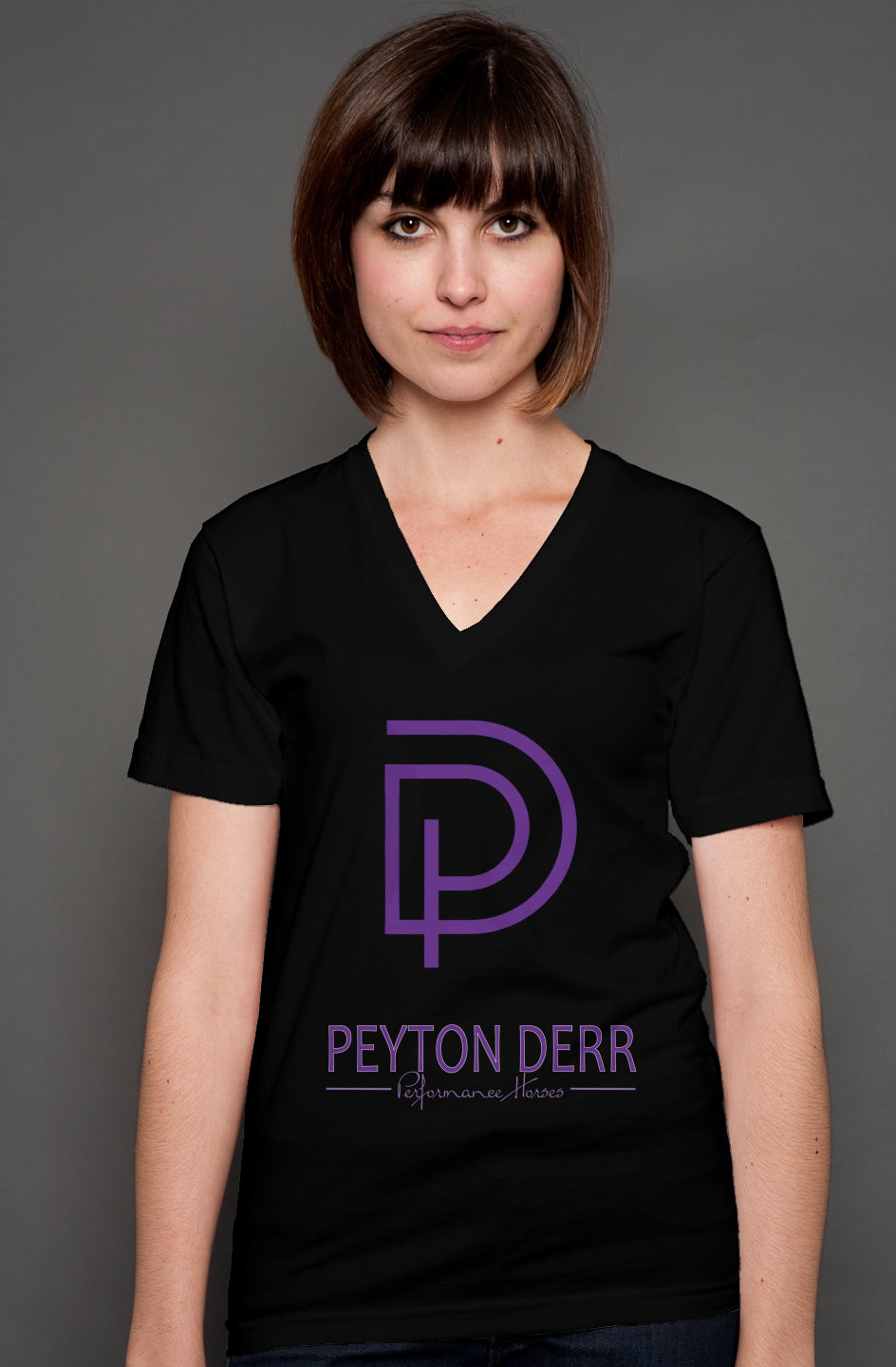 Bella Canvas Unisex V-Neck - Peyton Derr Performance Horses