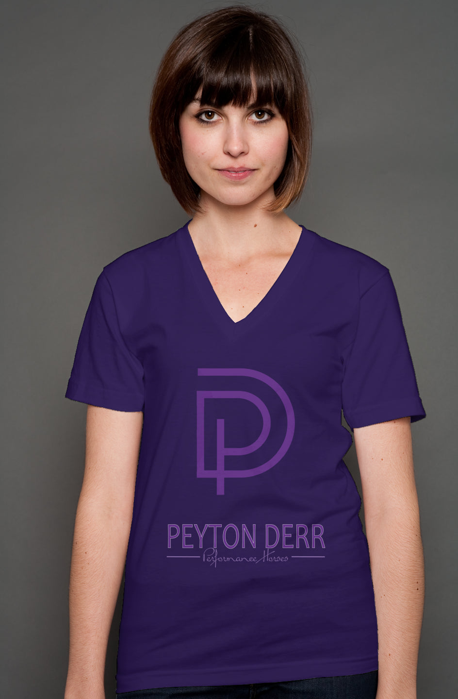Bella Canvas Unisex V-Neck - Peyton Derr Performance Horses