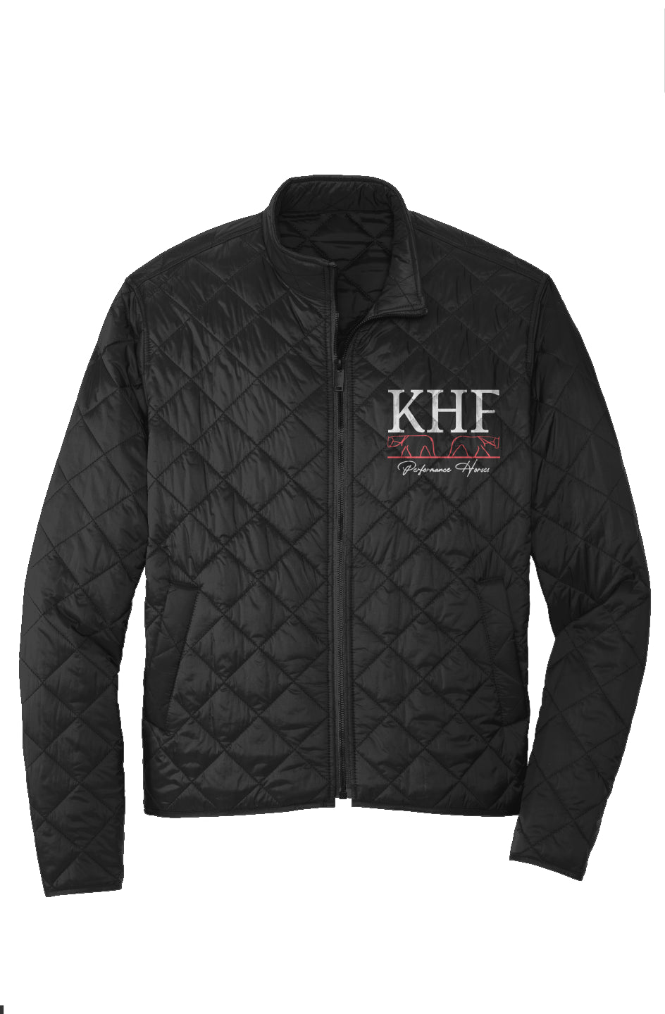 Men's Quilted Full-Zip Jacket - KHF Performance Horses