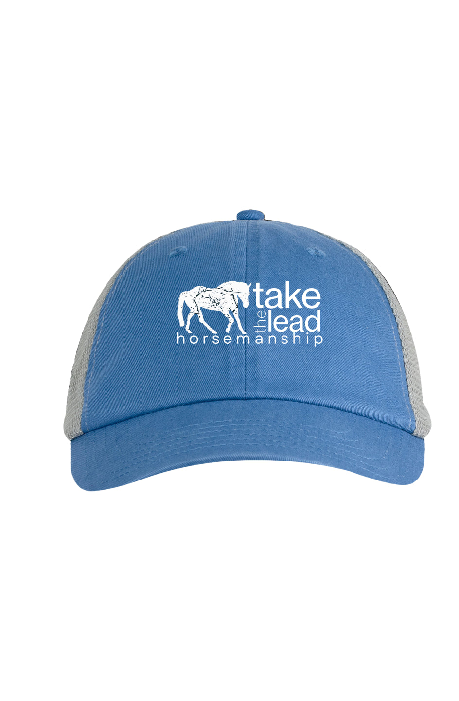 Gray Washed Trucker Cap - Take the Lead Horsemanship
