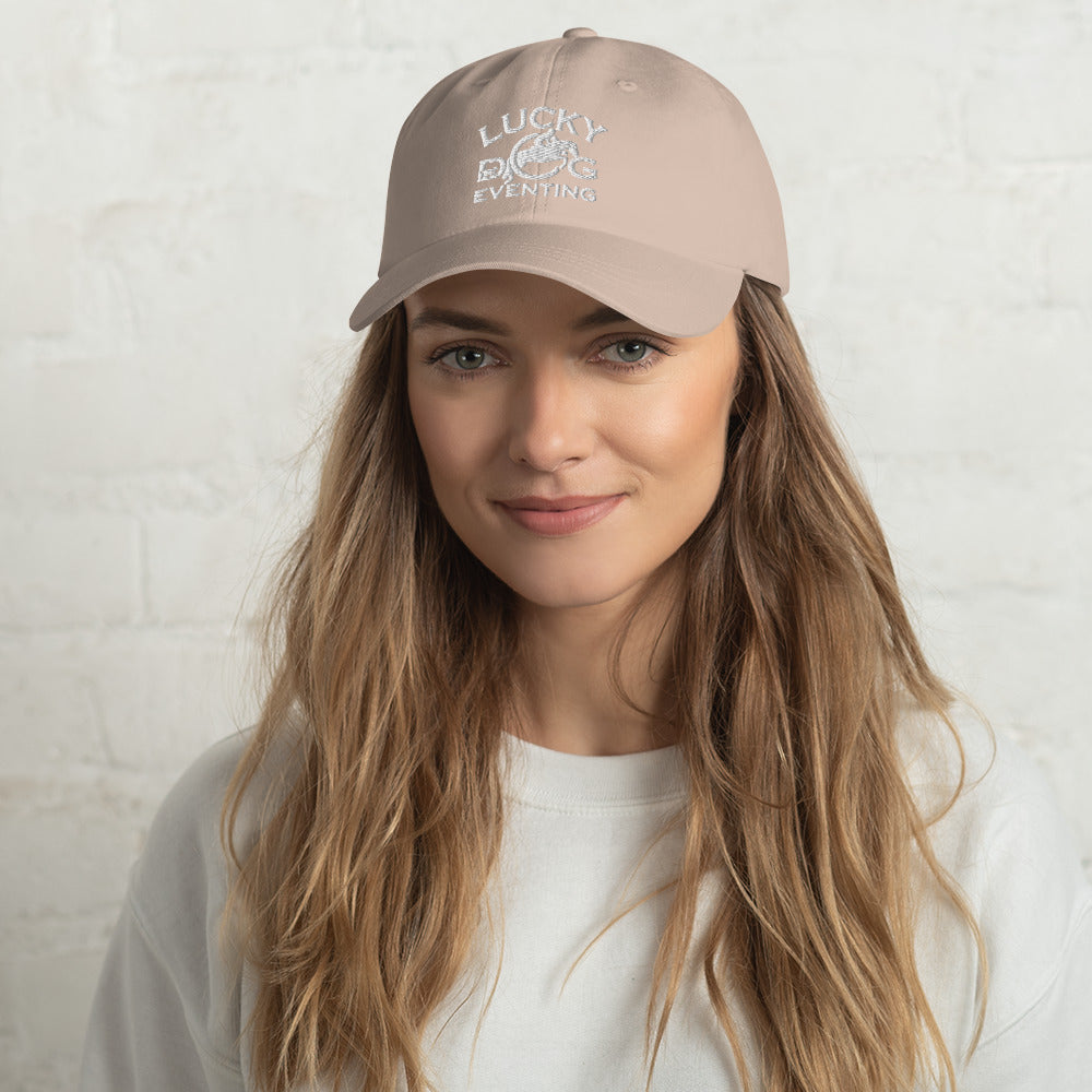 Baseball Cap Adjustable Back Embroidered Center Logo - Lucky Dog Eventing