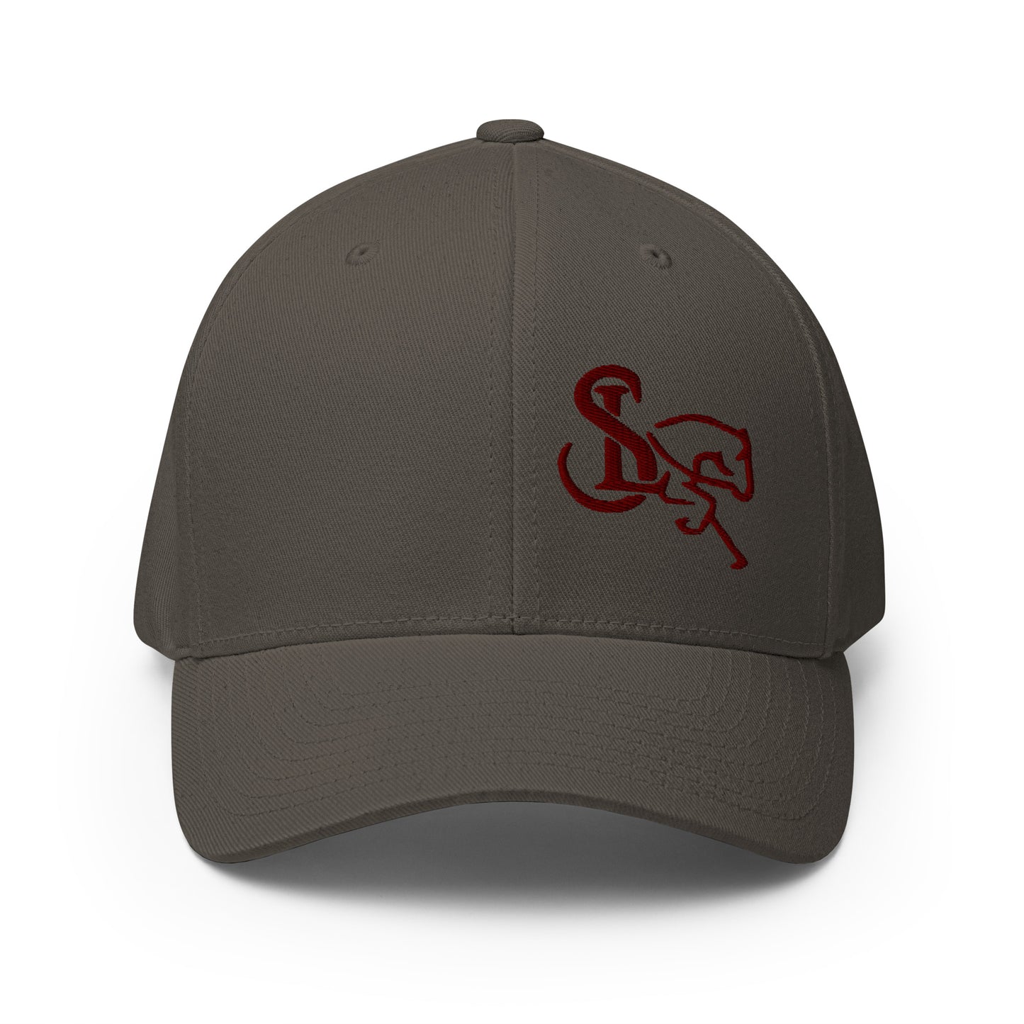FlexFit Structured Twill Cap Maroon Logo - SL Performance Horses