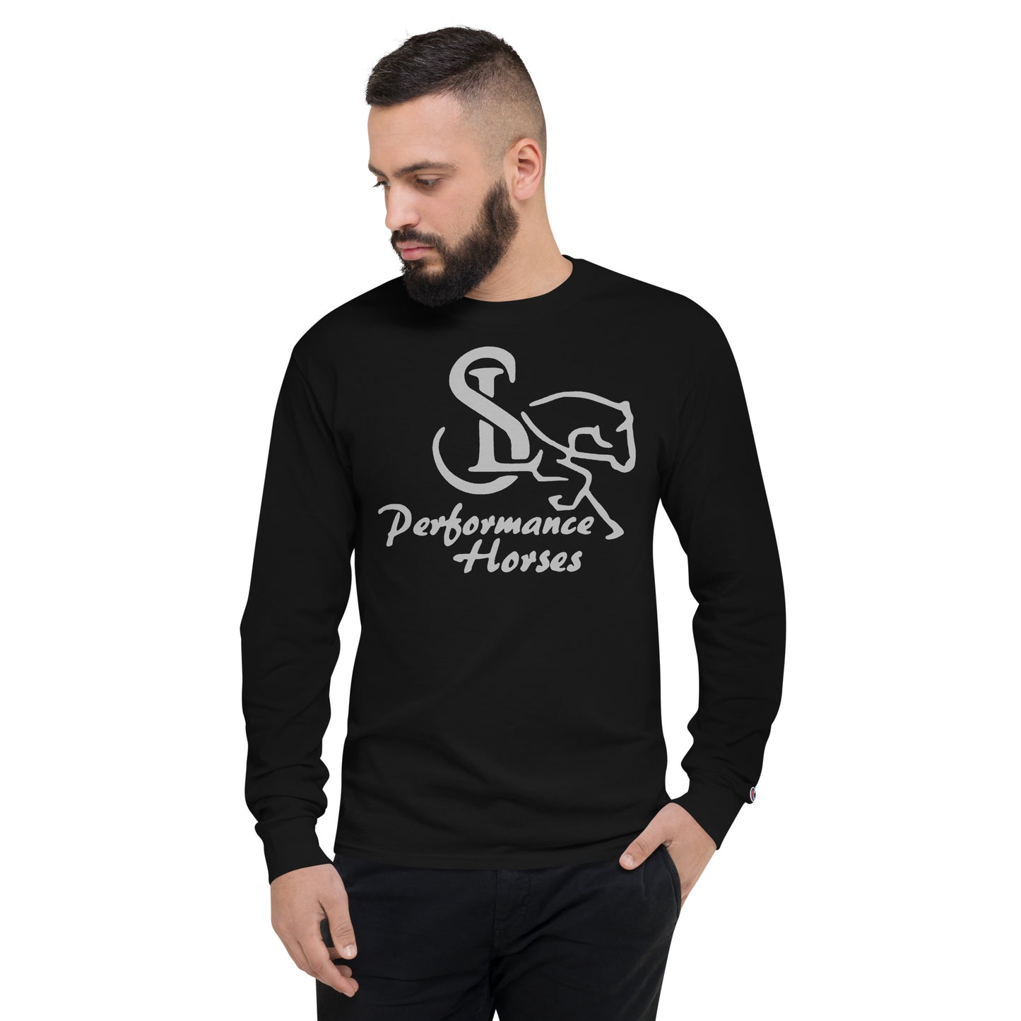 Champion Men's Long Sleeve Shirt - SL Performance Horses