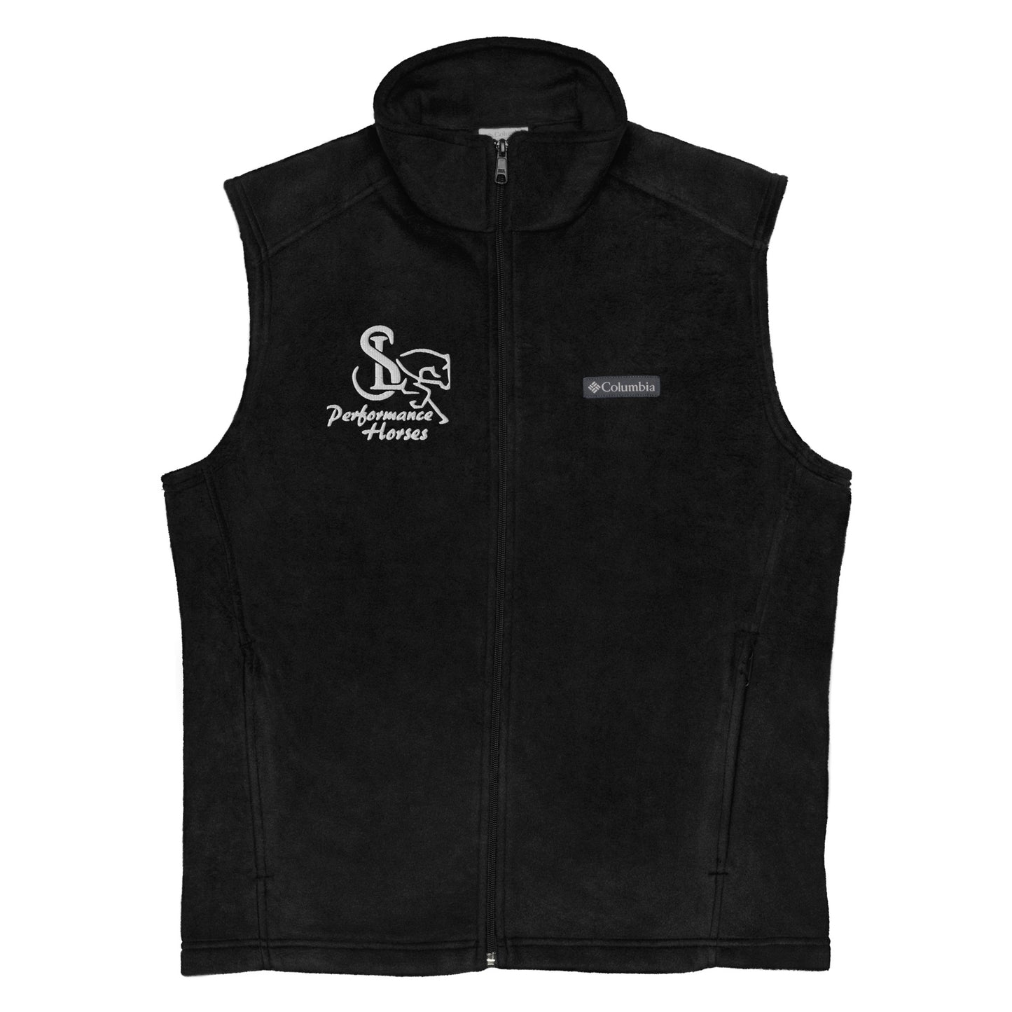 Men’s Columbia Embroidered Fleece Vest - SL Performance Horses