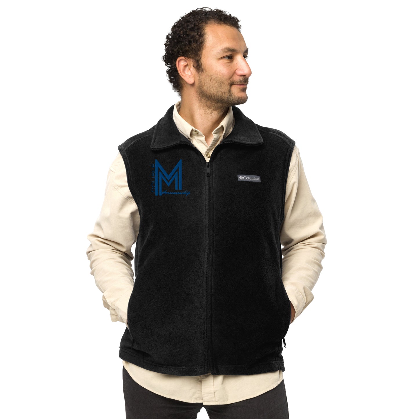 Men’s Embroidered Columbia Fleece Vest - Double M Horsemanship
