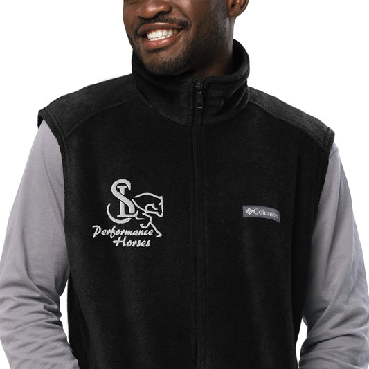 Men’s Columbia Embroidered Fleece Vest - SL Performance Horses