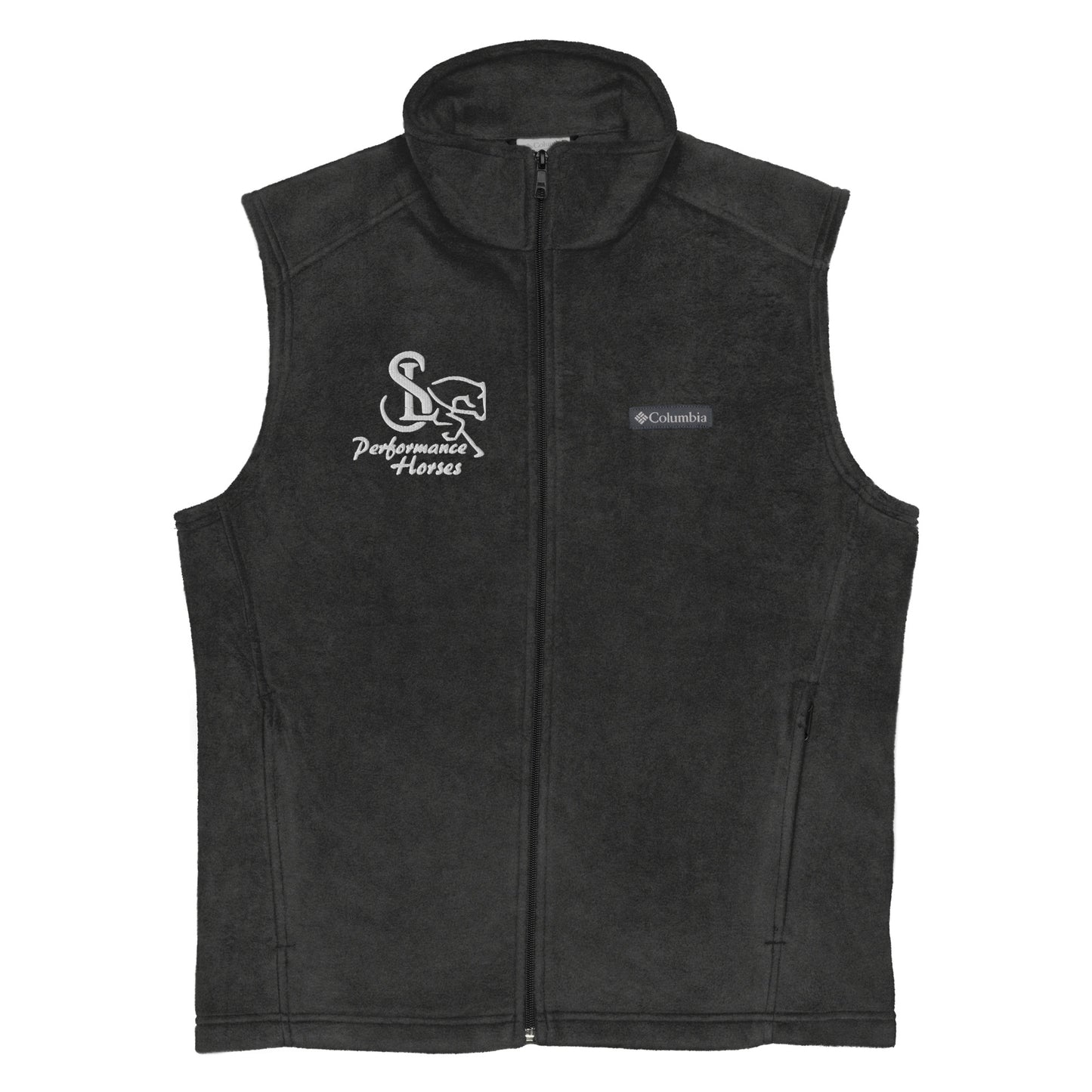 Men’s Columbia Embroidered Fleece Vest - SL Performance Horses