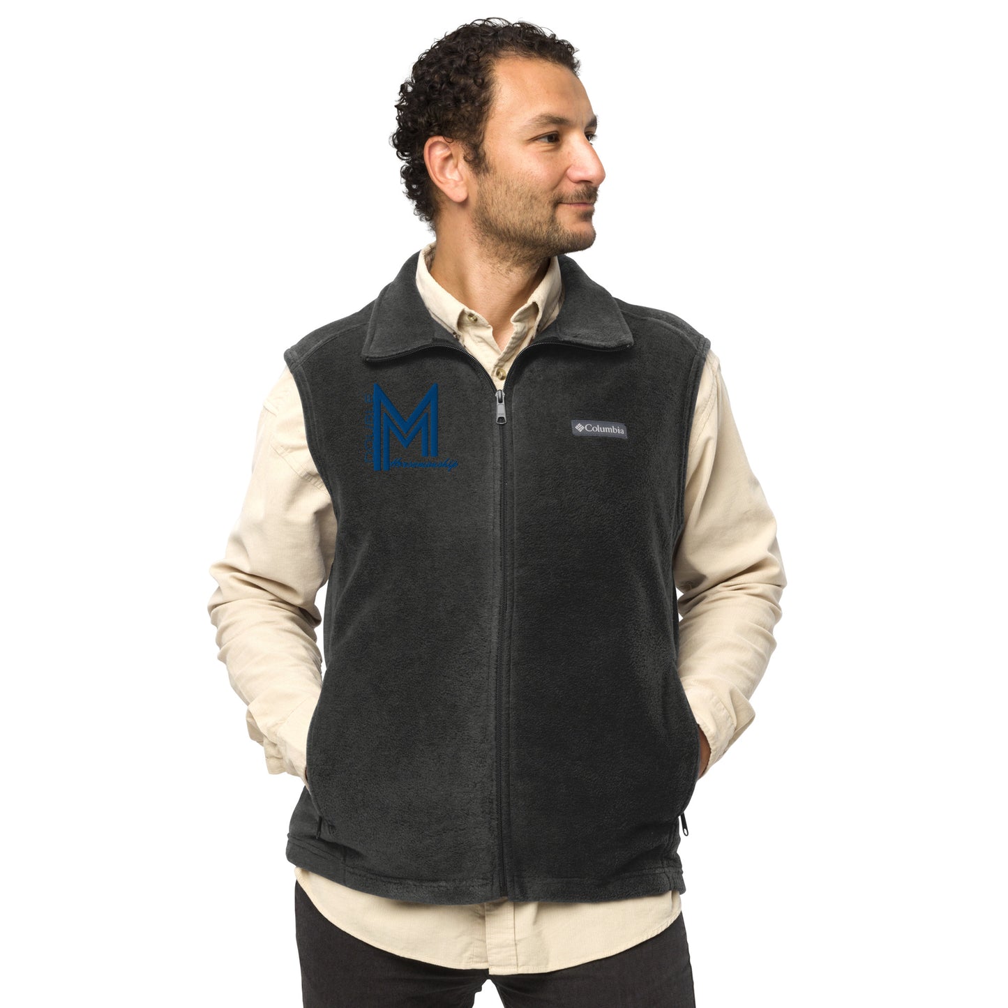 Men’s Embroidered Columbia Fleece Vest - Double M Horsemanship