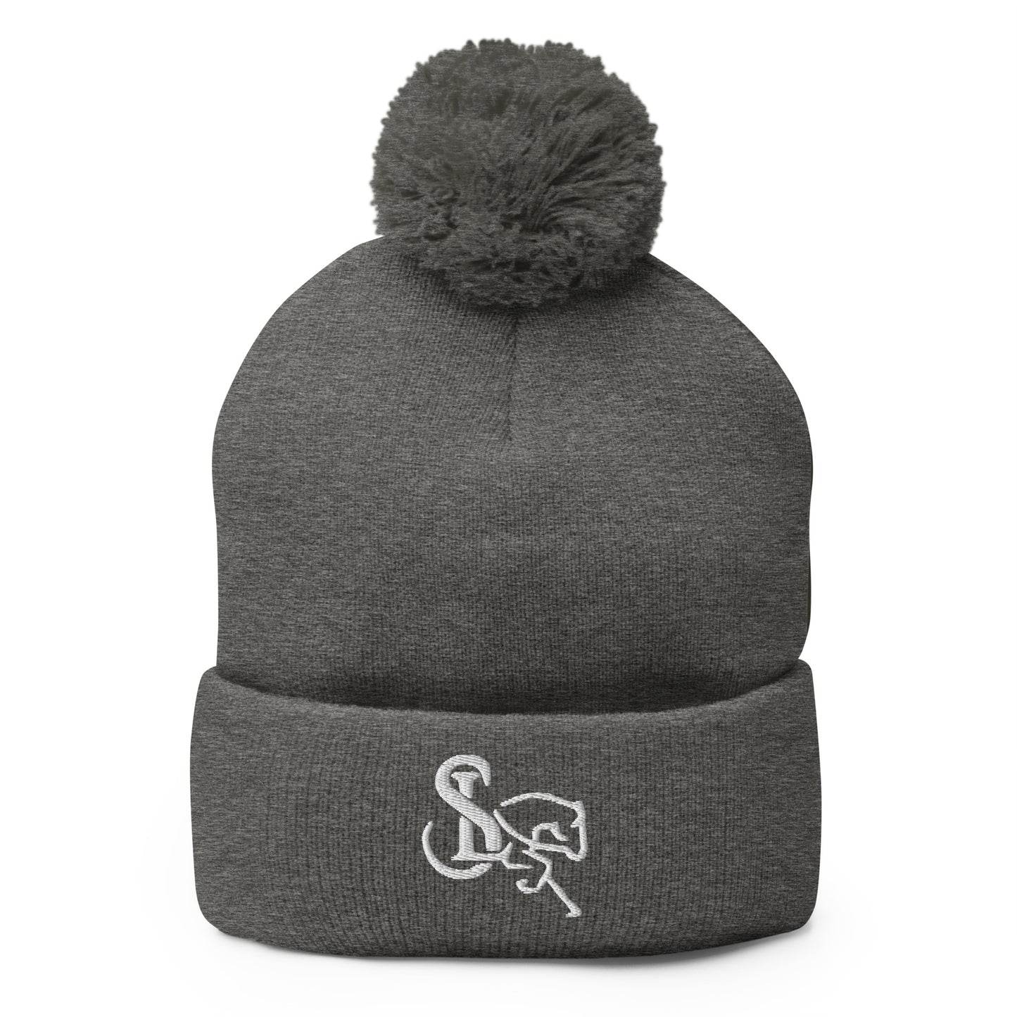 Unisex Pom-Pom Beanie Embroidered Logo - SL Performance Horses