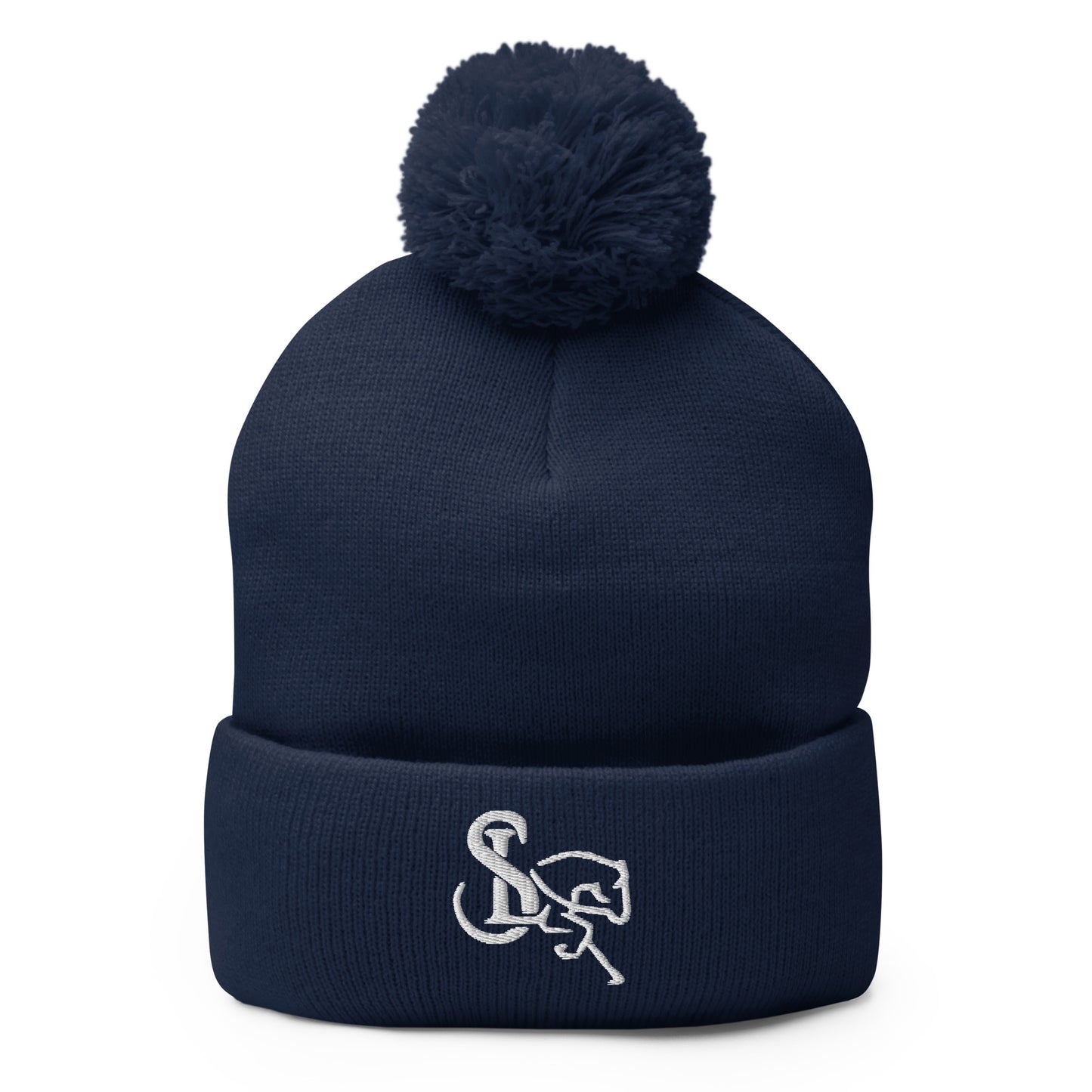 Unisex Pom-Pom Beanie Embroidered Logo - SL Performance Horses