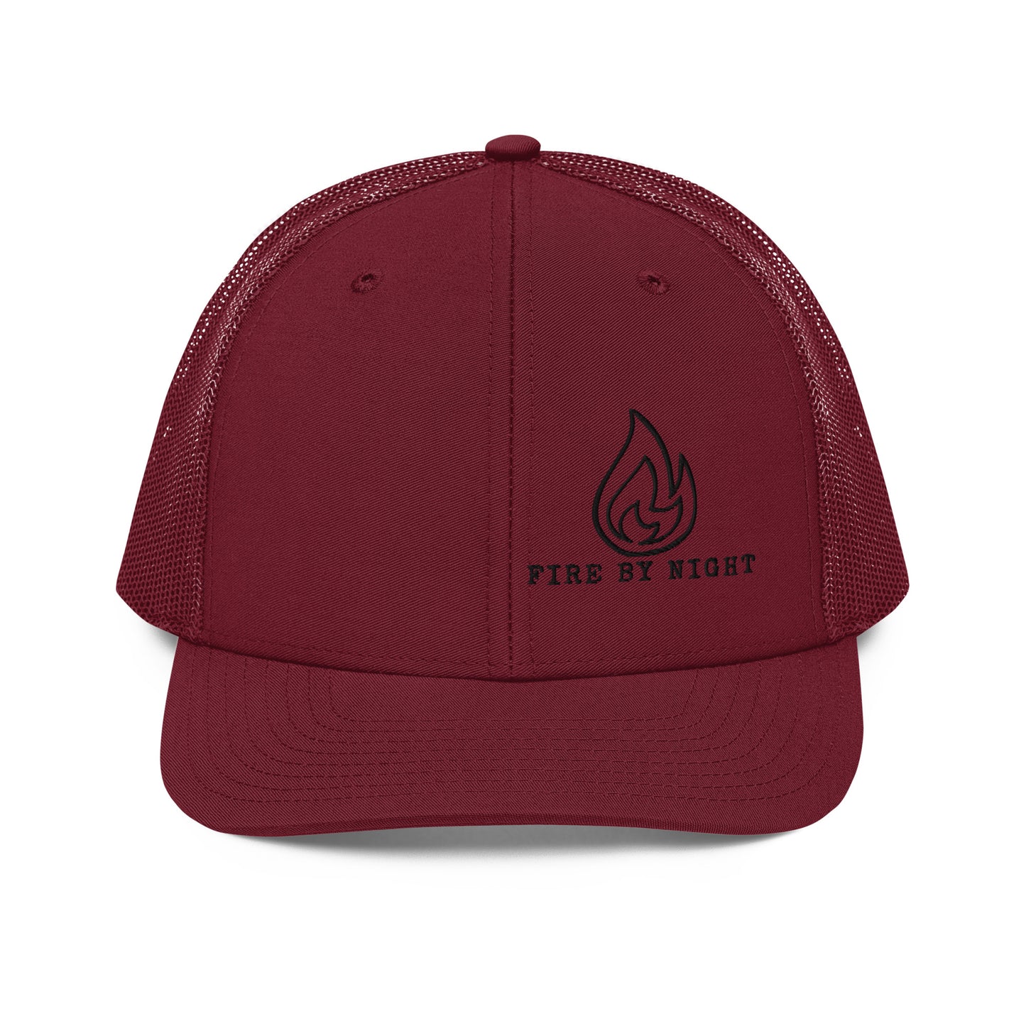 Richardson 112 Black Embroidered Logo - Fire By Night