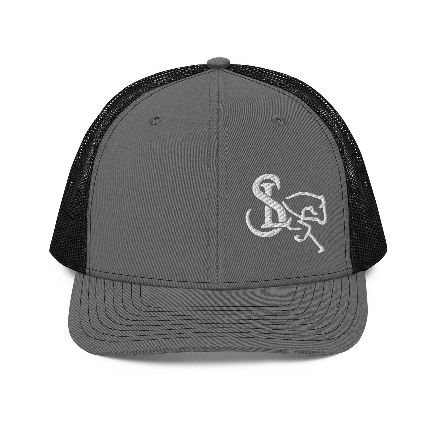 Richardson 112 White Embroidered Trucker Cap - SL Performance Horses