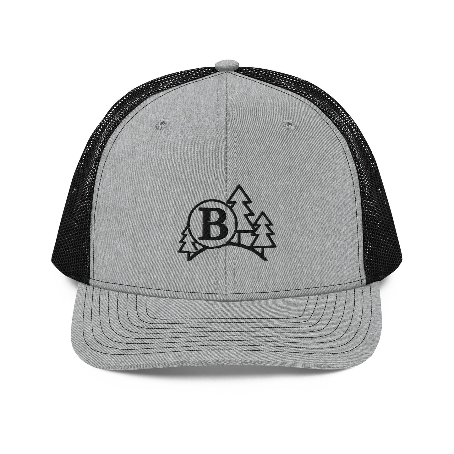 Richardson 112 Black Centered Embroidered Logo - B Wood Creations