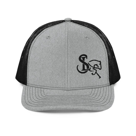 Richardson 112 Black Embroidered Trucker Cap - SL Performance Horses