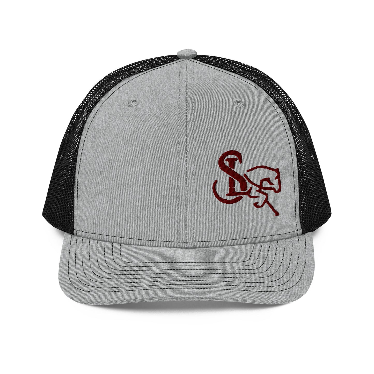 Richardson 112 Maroon Embroidered Trucker Cap - SL Performance Horses