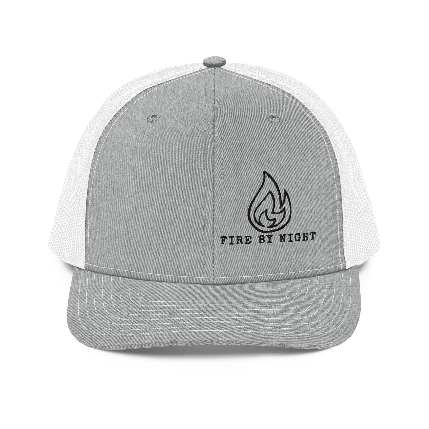 Richardson 112 Black Embroidered Logo - Fire By Night