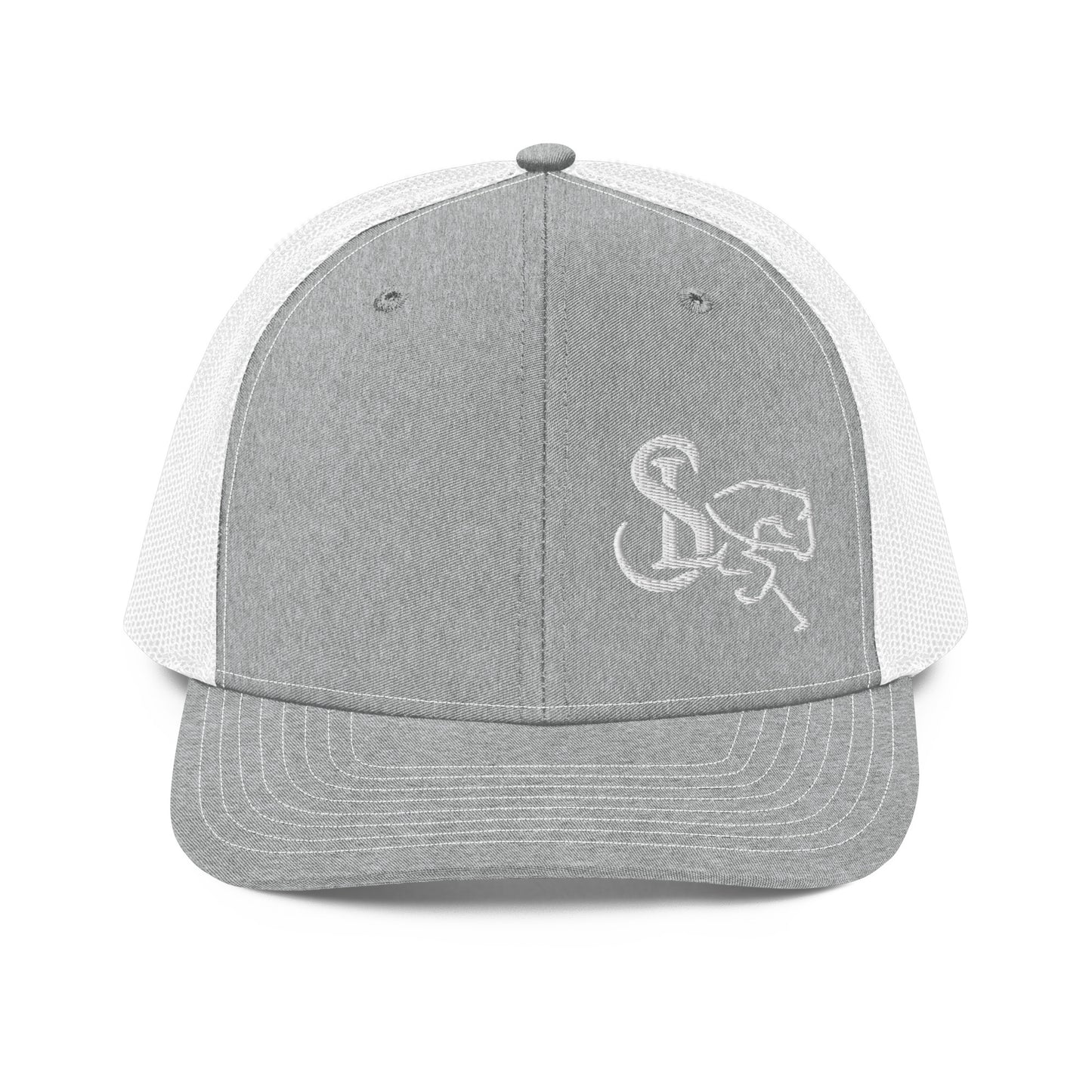 Richardson 112 White Embroidered Trucker Cap - SL Performance Horses