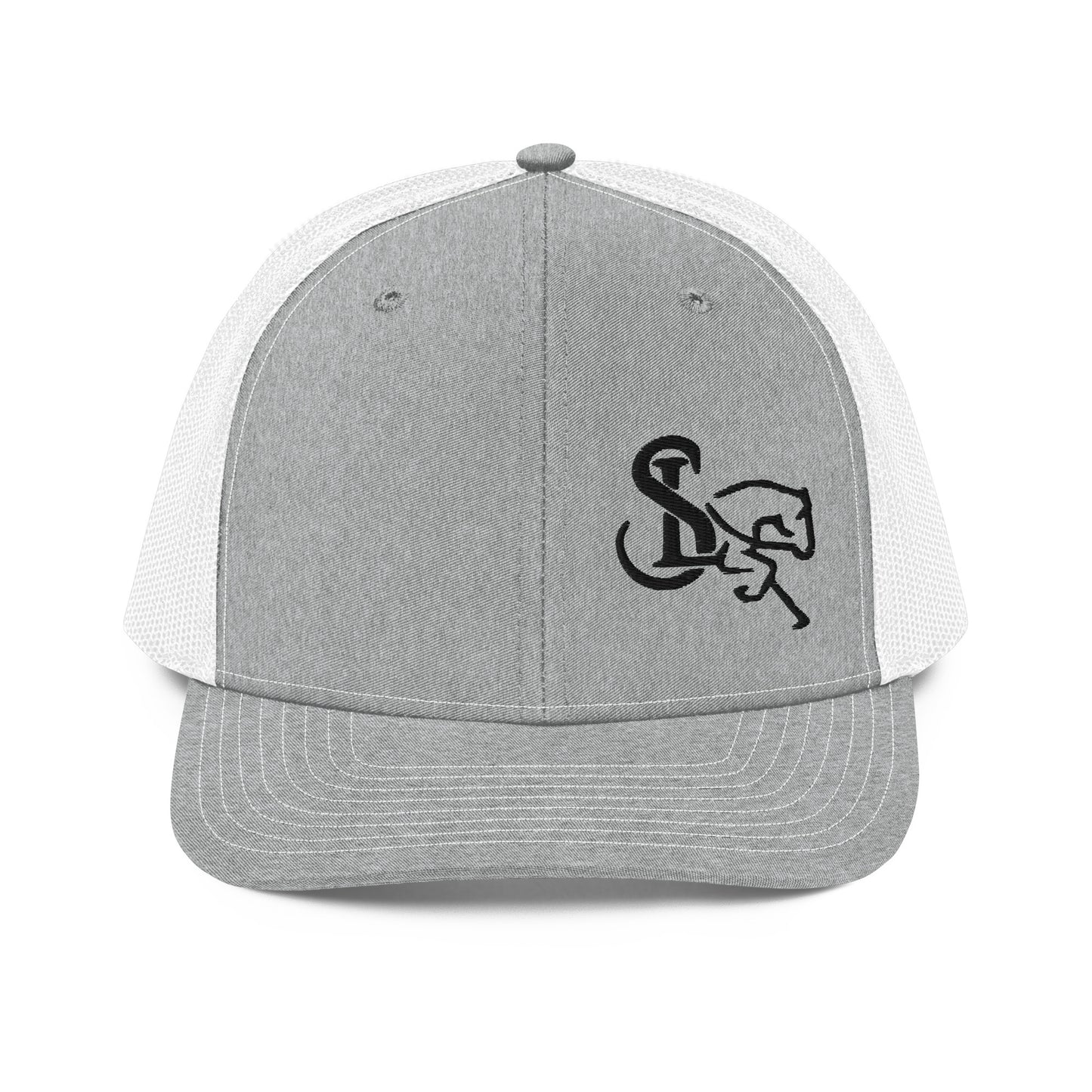 Richardson 112 Black Embroidered Trucker Cap - SL Performance Horses