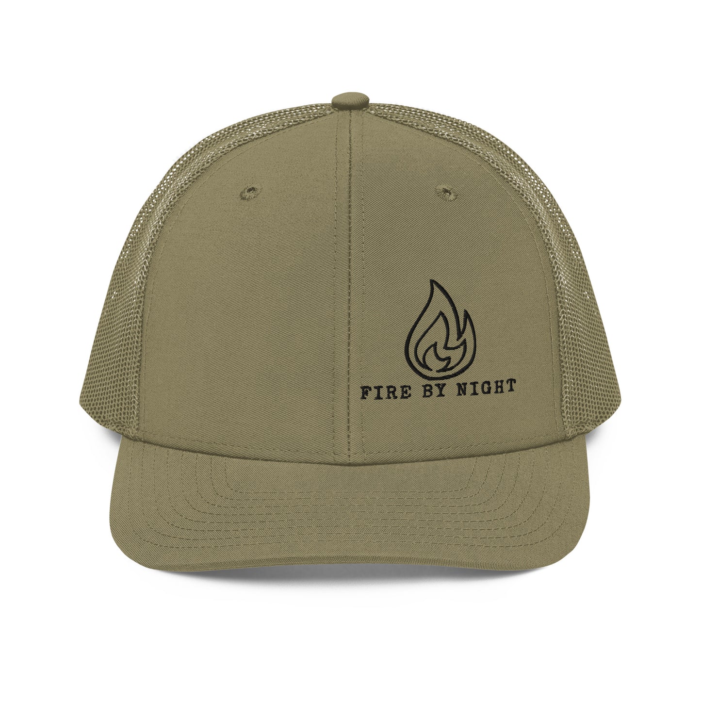 Richardson 112 Black Embroidered Logo - Fire By Night
