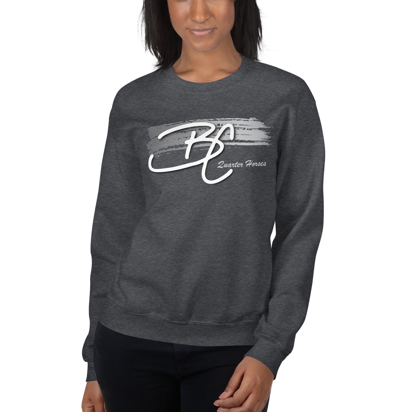 Gildan Unisex Crewneck Sweatshirt - BC Quarter Horses