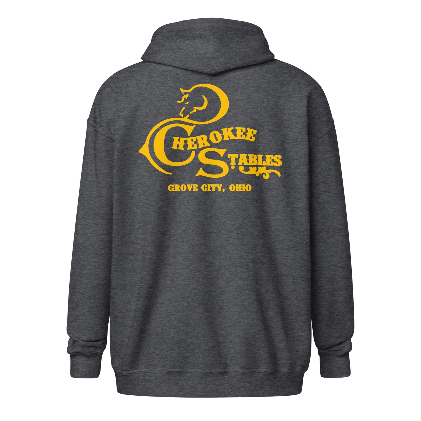 Gildan Unisex DOUBLE SIDED Zip Hoodie - Cherokee Stables