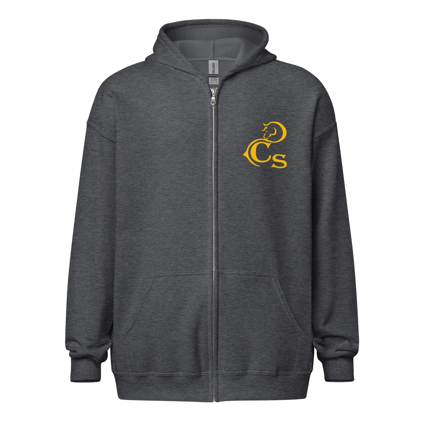 Gildan Unisex DOUBLE SIDED Zip Hoodie - Cherokee Stables