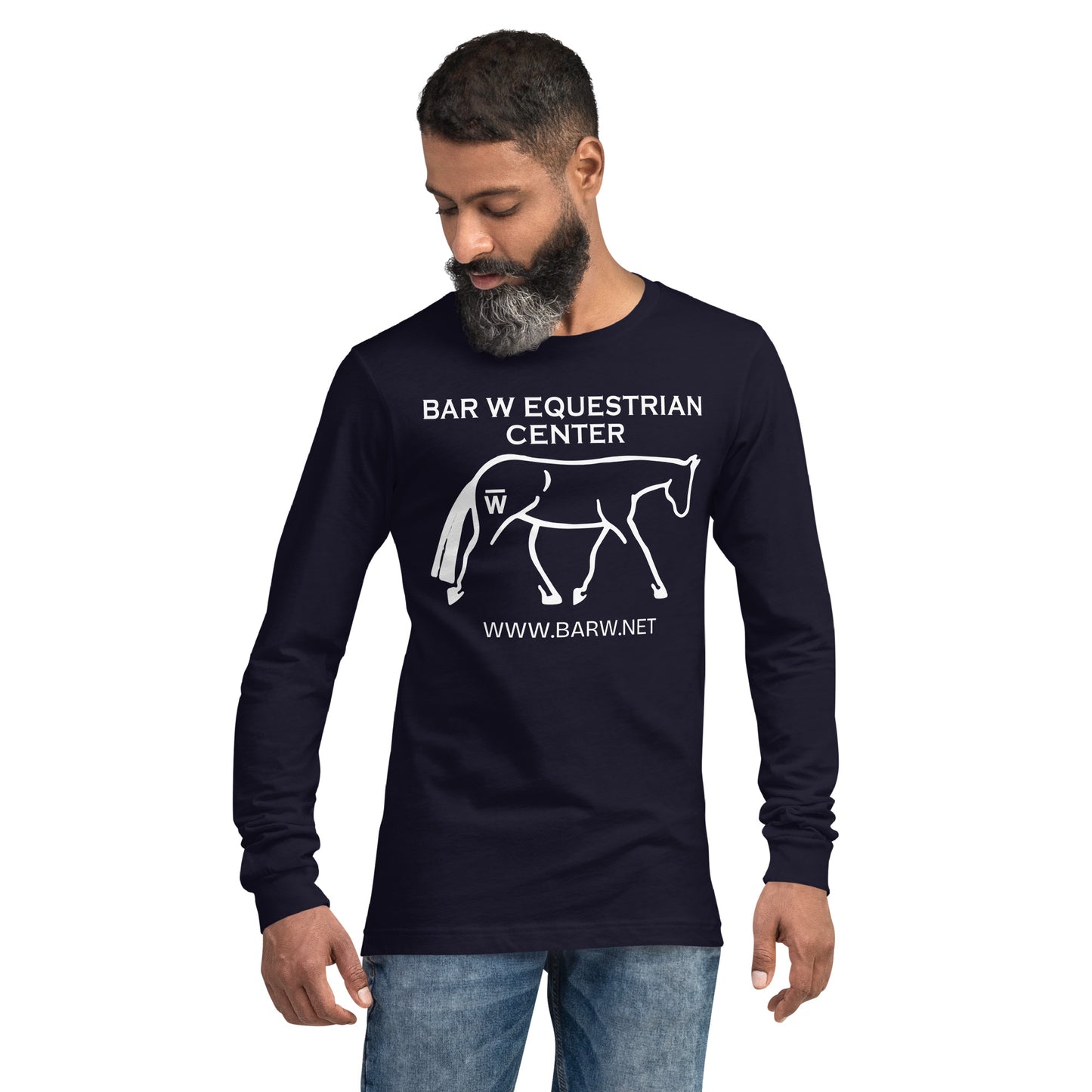 Bella Canvas to Unisex Long Sleeve Tee - Bar W Equestrian