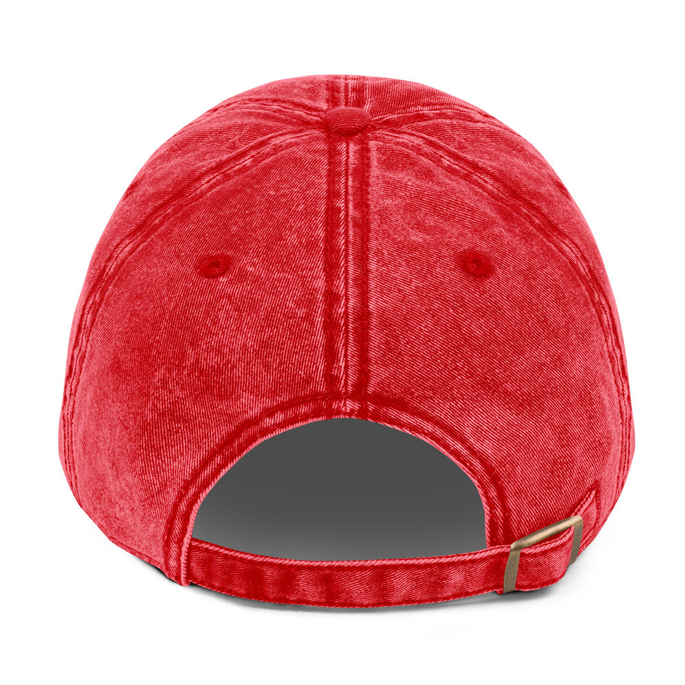 Otto Cap Vintage Cotton Twill Cap Maroon Logo - SL Performance Horses
