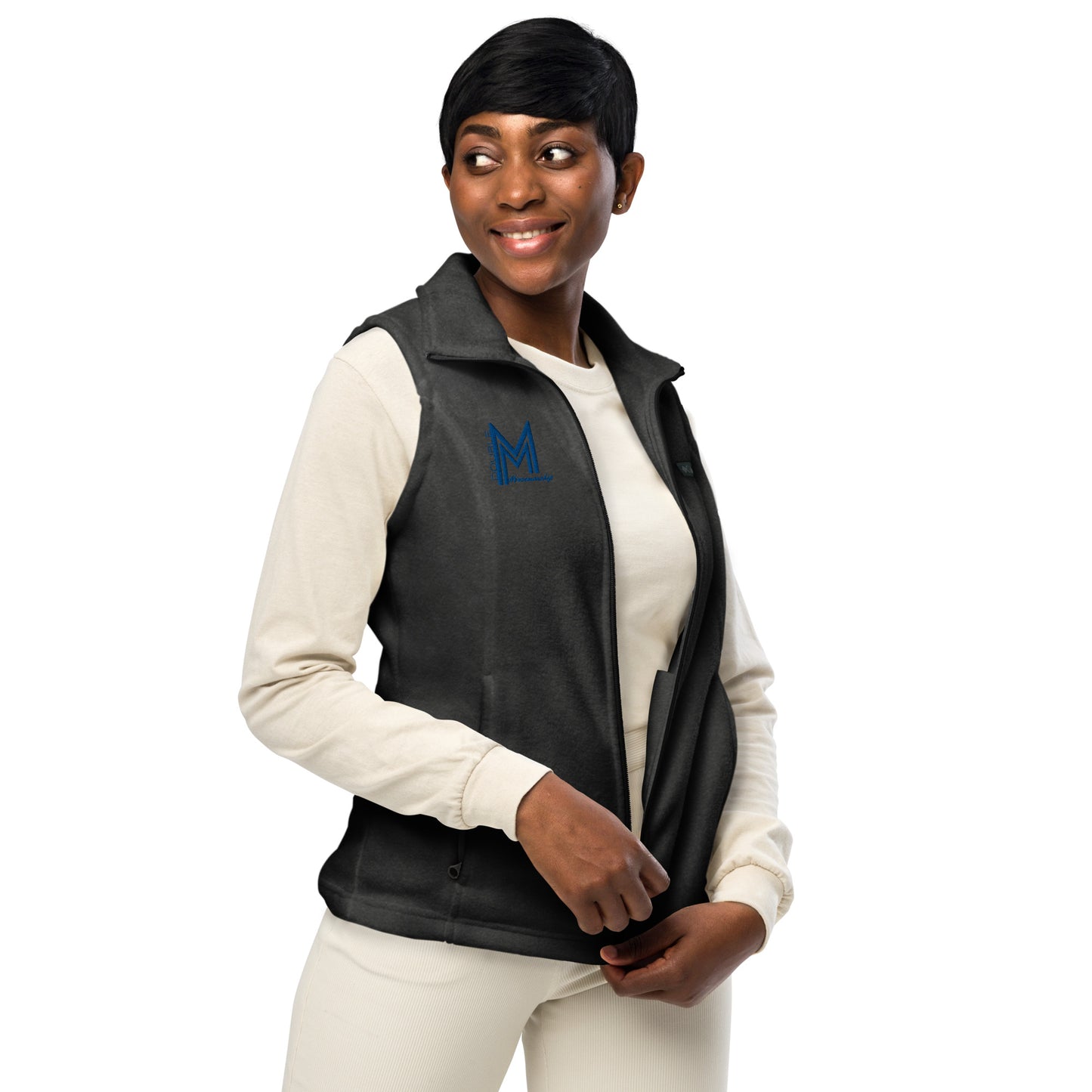 Women’s Embroidered Columbia Fleece Vest - Double M Horsemanship