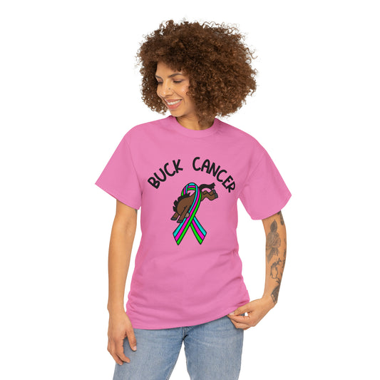 Buck Cancer Gildan Unisex Heavy Cotton Tee - TEAM HOLLY