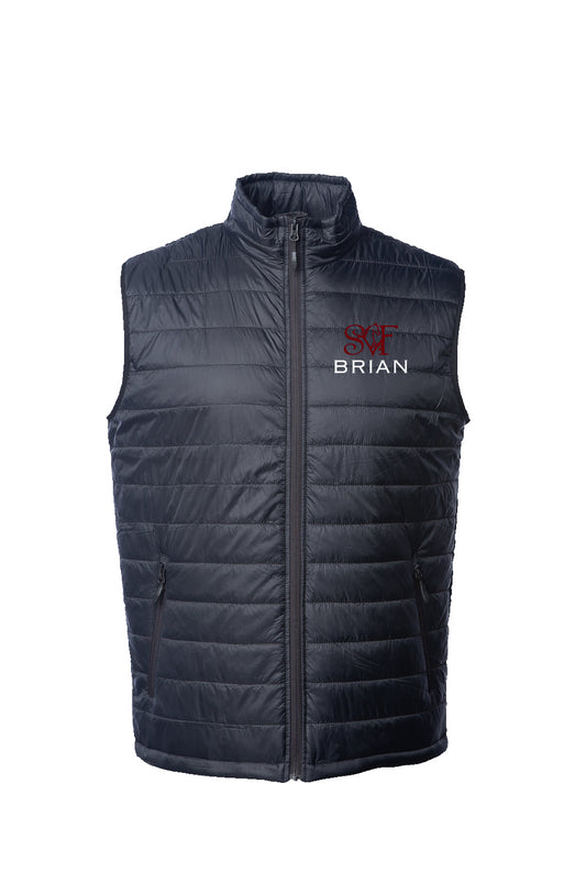 Embroidered Men's Puffer Vest - Stillwater Valley Farm