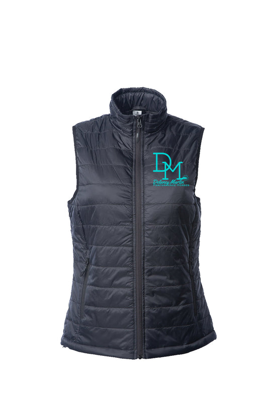 Women's Embroidered Puffer Vest - DM Performance Horses