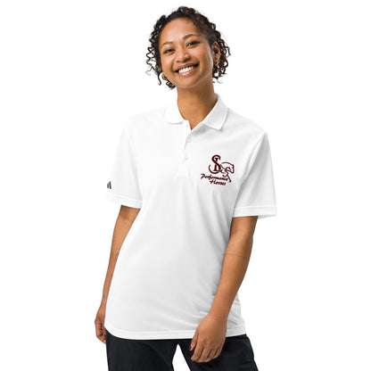 Adidas Embroidered Maroon Logo Sport Polo - SL Performance Horses