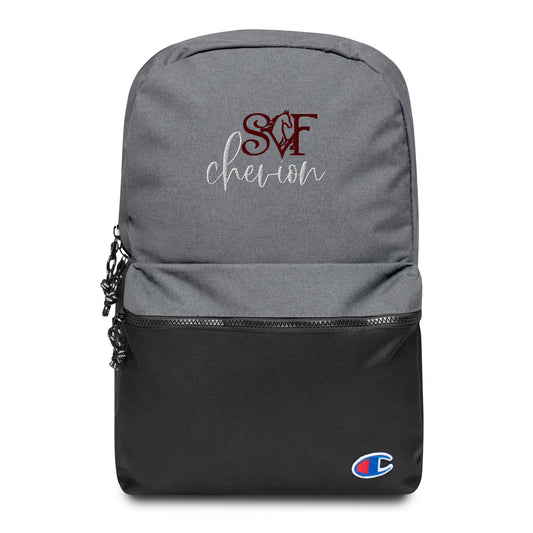 PERSONALIZED SCRIPT Champion Embroidered Backpack - Stillwater Valley Farm