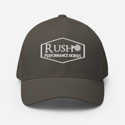 Embroidered Fitted Structured Twill Cap - Rush Performance Horses