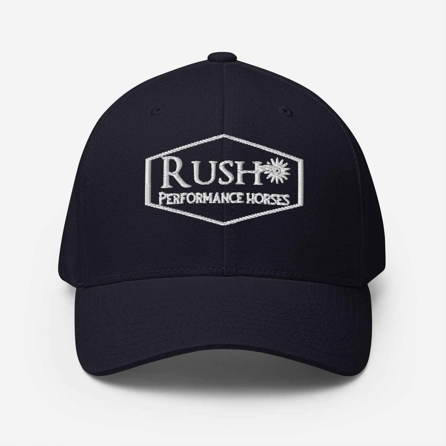 Embroidered Fitted Structured Twill Cap - Rush Performance Horses