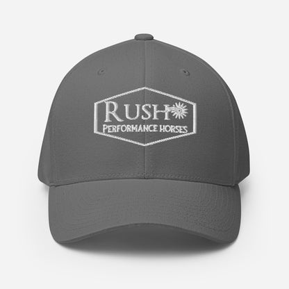 Embroidered Fitted Structured Twill Cap - Rush Performance Horses