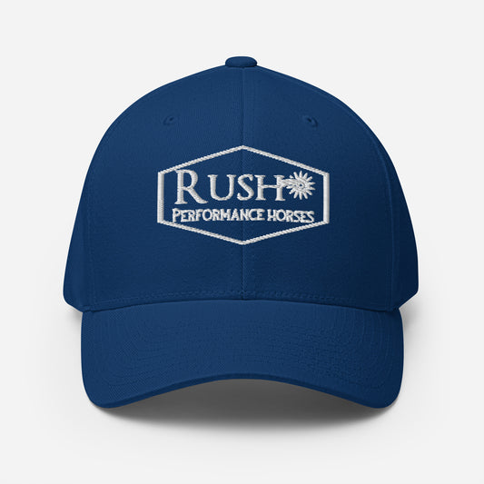 Embroidered Fitted Structured Twill Cap - Rush Performance Horses