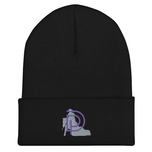 Embroidered Logo Cuffed Beanie - Peyton Der Performance Horses