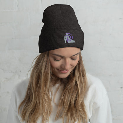 Embroidered Logo Cuffed Beanie - Peyton Der Performance Horses