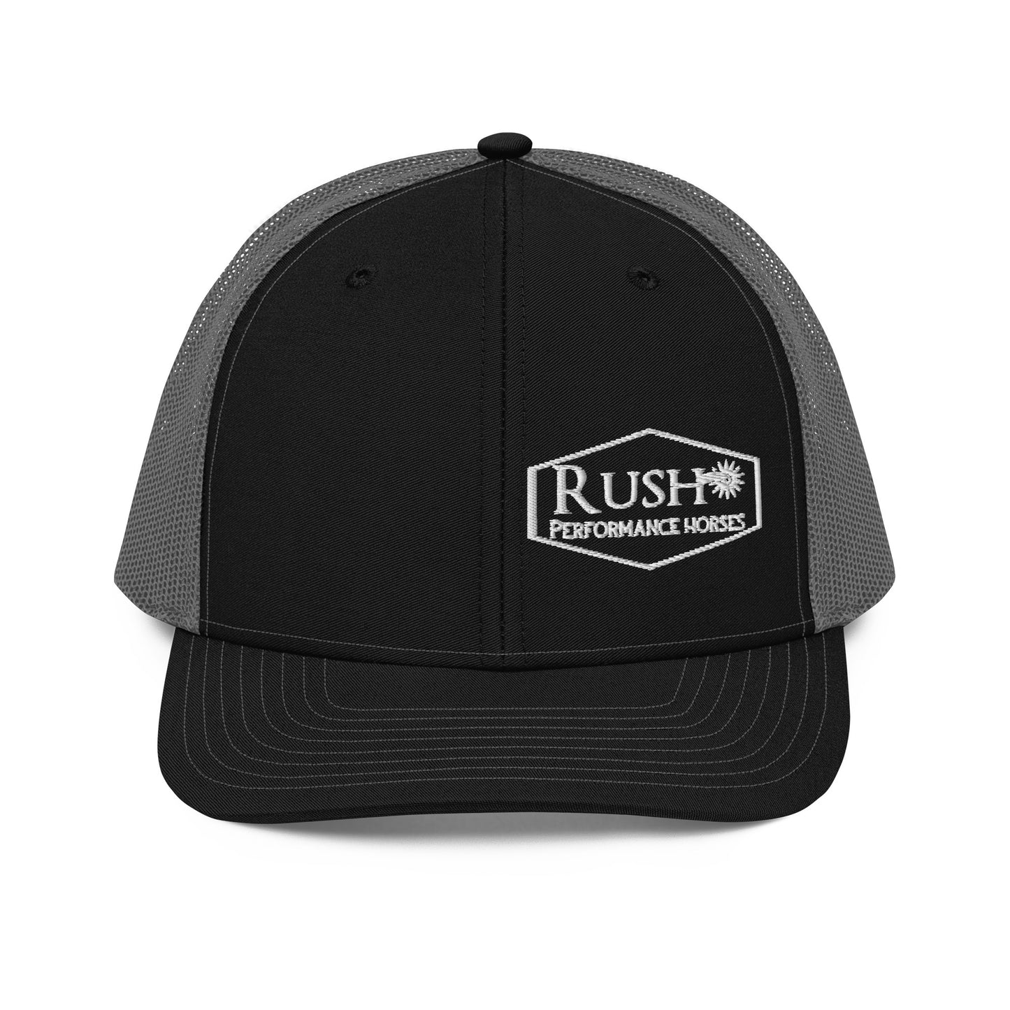 Richardson 112 Trucker Cap White Logo - Rush Performance Horses