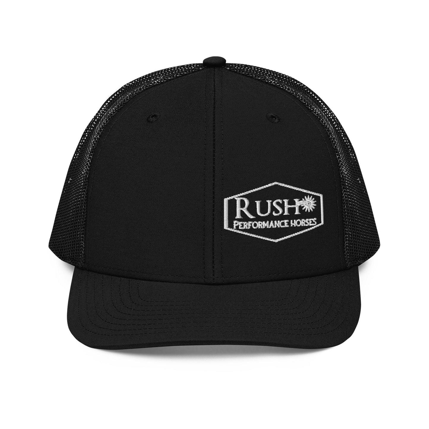 Richardson 112 Trucker Cap White Logo - Rush Performance Horses