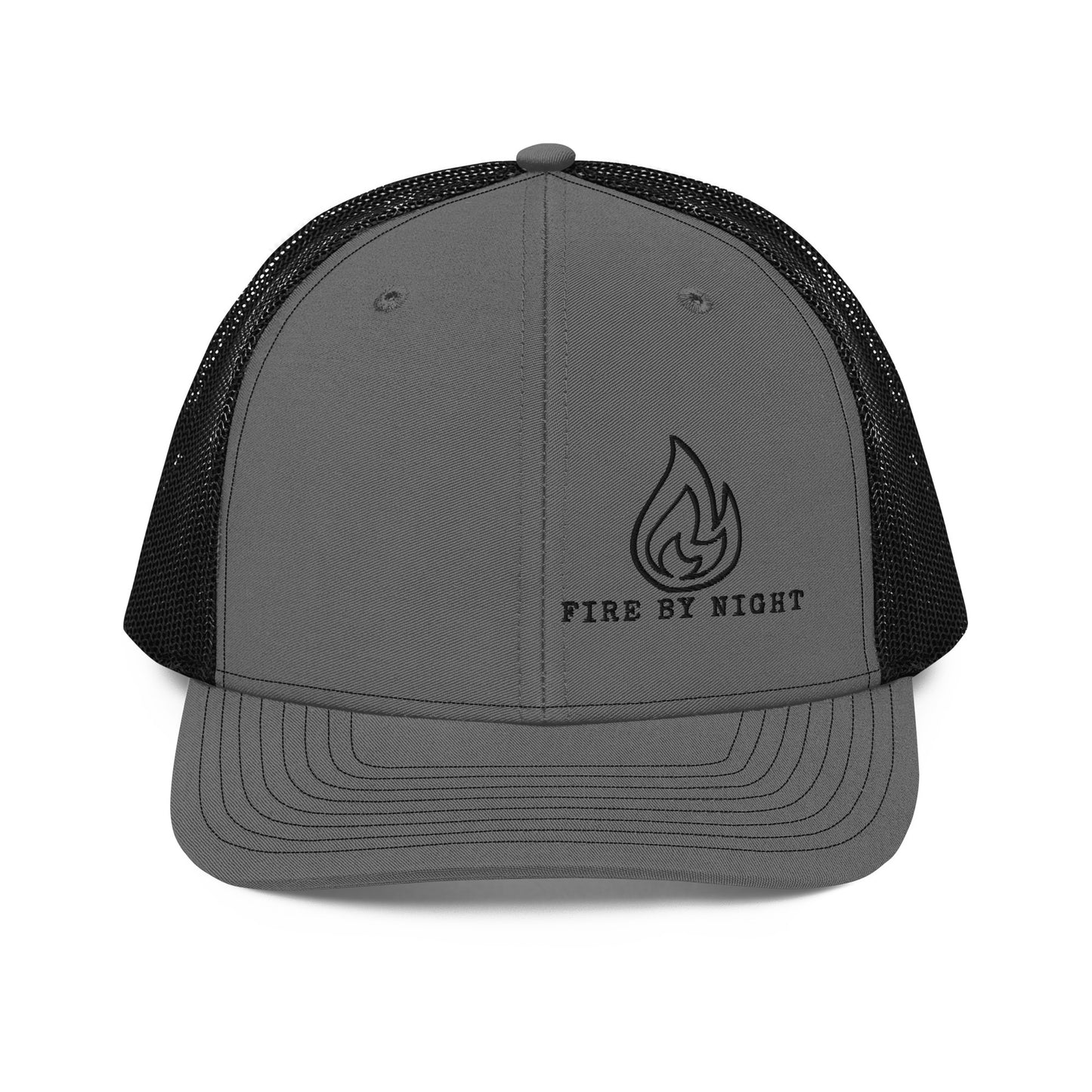 Richardson 112 Black Embroidered Logo - Fire By Night