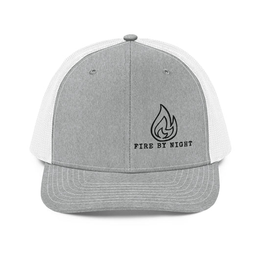 Richardson 112 Black Embroidered Logo - Fire By Night