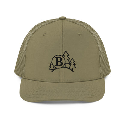 Richardson 112 Black Centered Embroidered Logo - B Wood Creations