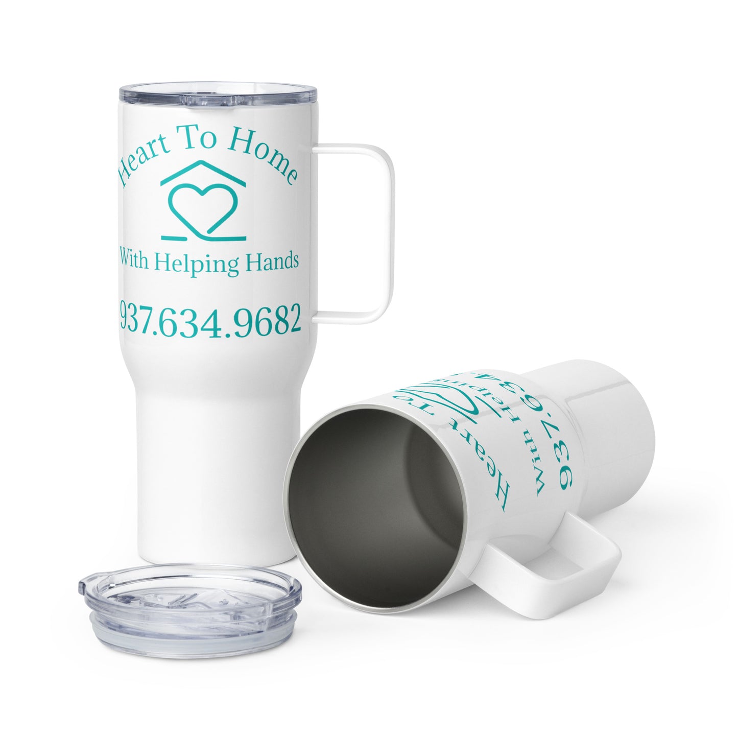 24 oz. Travel Mug with Handle - Heart To Home