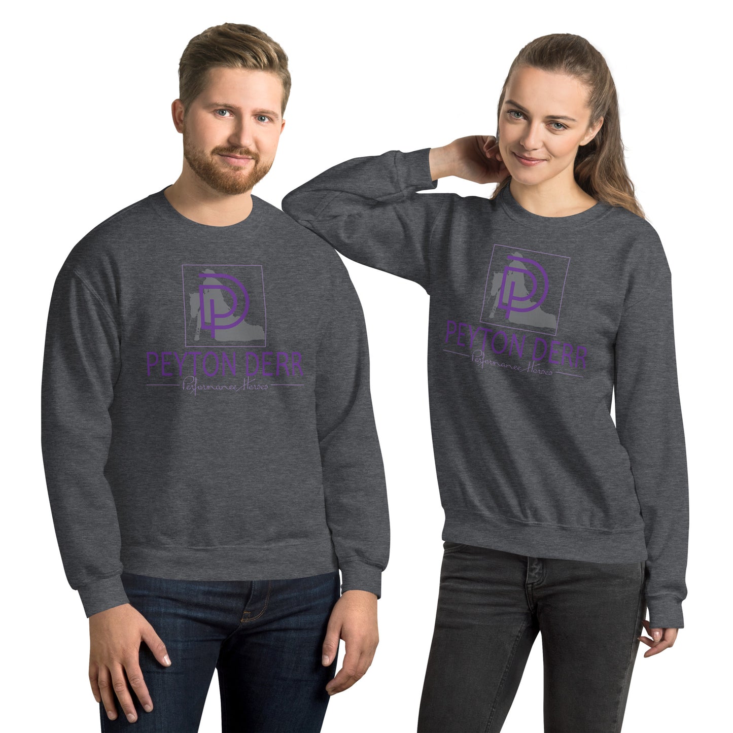 Gildan Unisex Crew Neck Sweatshirt - Peyton Derr Performance Horses