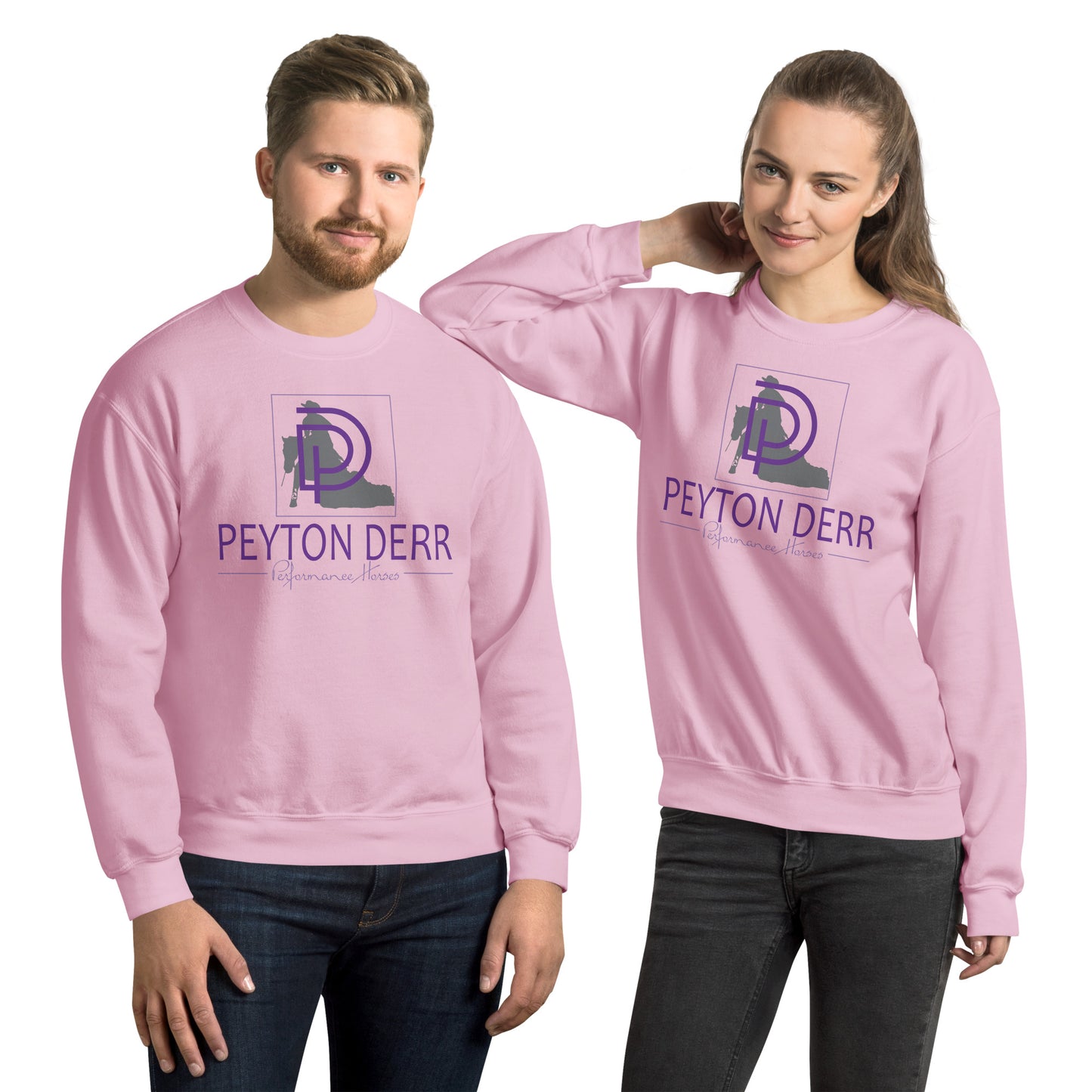 Gildan Unisex Crew Neck Sweatshirt - Peyton Derr Performance Horses